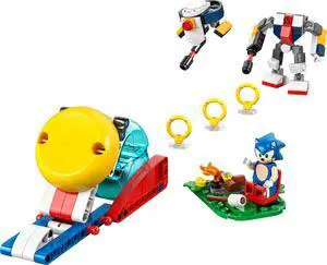 international version sonic the hedgehog Series 77001 Sonic's Campfire Clash Number of parts 177 Suitable for age 7+ toy building blocks