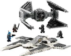 international version star wars Series 75348 Mandalorian Fang Fighter vs. TIE Interceptor Number of parts 957 Suitable for age 9+ toy building blocks