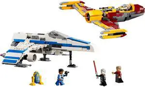 international version star wars Series 75364 New Republic E-Wing vs. Shin Hatis Starfighter Number of parts 1056 Suitable for age 9+ toy building blocks