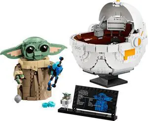 international version star wars Series 75403 Grogu with Hover Pram Number of parts 1048 Suitable for age 10+ toy building blocks