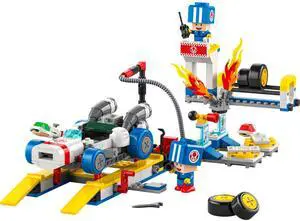 international version super mario Series 72035 Mario Kart  Toad's Garage Number of parts 390 Suitable for age 8+ toy building blocks
