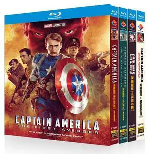 international version Blu-ray Captain America 1-4(1990-2025) English Pronunciation English subtitles