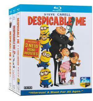 international version Blu-ray Despicable Me 1-3(2010-2017) English Pronunciation English subtitles