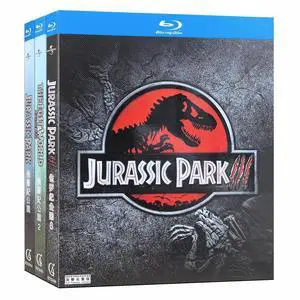 international version Blu-ray Jurassic Park 1-3 (1993-2001) BD English pronunciation English subtitles
