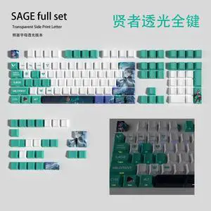 VALORANT Themed Keycaps Sage PBT heat-sublimation keycaps full keycap OEM high degree