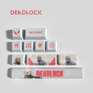 VALORANT Themed Keycaps Deadlock PBT heat-sublimation keycaps 10 keys OEM high degree