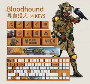 APEX keycap Bloodhound PBT heat-sublimation keycaps 14key OEM Height
