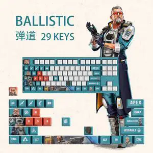 APEX keycap BALLISTIC PBT heat-sublimation keycaps 29key OEM Height