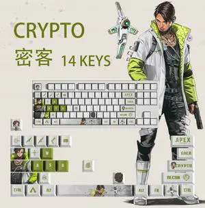 APEX keycap CRYPTO PBT heat-sublimation keycaps 29key OEM Height