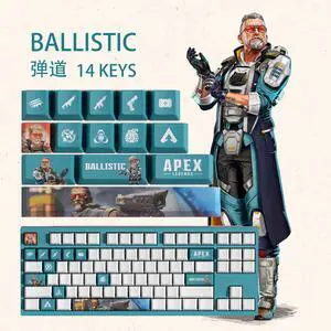 APEX keycap BALLISTIC PBT heat-sublimation keycaps 14key OEM Height