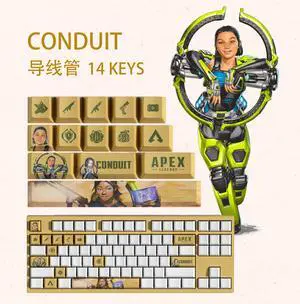 APEX keycap CONDUIT PBT heat-sublimation keycaps 14key OEM Height