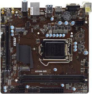 MSI H310M-S05 Motherboard 1151 DDR4 intel H310 2133MHz Apoio Cpus USB3.0 SATA3 VGA Micro ATX