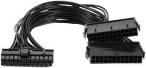Lanhui Power Supply PSU 24 pin ATX Mainboard Motherboard Adapter Connector Cable Dual