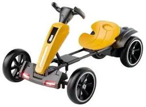 taoruifang 12V electric Kids Pedal Go Kart, Folder Go Kart, Outdoor Ride on Toy with Adjustable Seat, 4 Non-Slip EVA Wheels for Boys and Girls Aged 3-8 Years Old yellow
