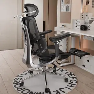 Hbada E3 Ergonomic Office Chair Pro with Dynamic Lumbar Support, 4D Adjustable Headrest for Home Office Chair, 6D Adjustable Armrests Desk Chair, Swivel Big and Tall Computer Chair, Black