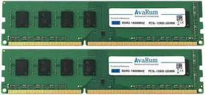 Avarum 8GB Kit (2x4GB) DDR3L 1600MHz DIMM PC3L-12800 UDIMM Non-ECC 1.35V 2Rx8 CL11 240-Pin Desktop Computer RAM Memory Upgrade Module