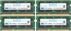 16GB (4X4GB) DDR3L-1600Mhz (PC3L 12800) SODIMM 2Rx8 Memory for Laptops by Avarum Ram