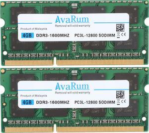HMT351S6CFR8A-PB Hynix Replacement 8GB (2 x 4GB) DDR3L-1600 PC3L-12800 SODIMM for Laptops by Avarum Ram Non-ECC Unbuffered 2RX8 Memory
