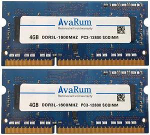 HMT451S6DFR8A-PB Hynix Replacement 8GB (2 x 4GB) DDR3L-1600 PC3L-12800 SODIMM for Laptops by Avarum Ram Non-ECC Unbuffered Single Rank X8 Memory