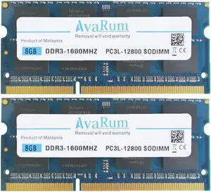 Avarum Ram 16GB Kit (2 x 8GB) DDR3L-1600 SODIMM 2Rx8 Memory for ASUS Laptops
