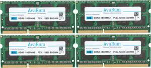 32GB (4X8GB) DDR3L-1600Mhz (PC3L 12800) SODIMM 2Rx8 Memory for Laptops by Avarum Ram