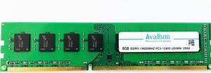 Avarum 8GB DDR3 1600MHZ (PC3-12800) 1.5V 2Rx8 CL11 240 PIN DIMM Non-ECC Unbuffered Desktop Computer Memory RAM Upgrade Modules