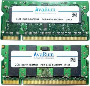 6GB (4GB & 2GB SODIMM Upgrade Kit) DDR2-800 for Apple iMac 2008 Core 2 Duo 8,1 by AVARUM RAM