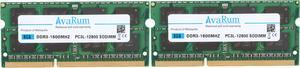 16GB (2x8GB) DDR3 1600 (PC3 12800) SODIMM Laptop Memory RAM