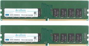 32GB 2x16GB DDR4-2666 PC4-21300 2Rx8 ECC Unbuffered EUDIMM Memory by Avarum RAM