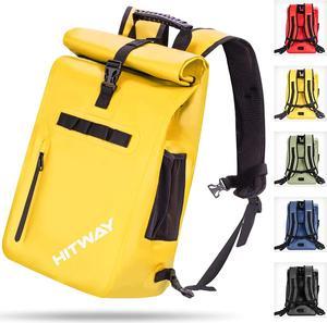 HITWAY Bike Pannier Bag Waterproof Bike Bag 29L Large Capacity Bike Rear Seat Trunk Bag Yellow