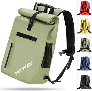HITWAY Bike Pannier Bag Waterproof Bike Bag 29L Large Capacity Bike Rear Seat Trunk Bag Green