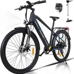 COLORWAY 26"X2.35 Electric Bike, 500W Powerful Motor 36V/12Ah Removable Battery E bike, Aluminum Alloy Frame , Shimano 7 Speed bicycle