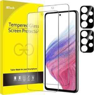 JETech Screen Protector for Samsung Galaxy A53 5G with Camera Lens Protector, Tempered Glass Film, HD Clear, 2-Pack Each
