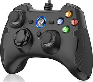 'EasySMX Wired Gaming Controller, PC Game Controller Joystick with Dual-Vibration and Turbo for Windows PC/Steam/PS3/Android TV Box/Tesla (Black)'.