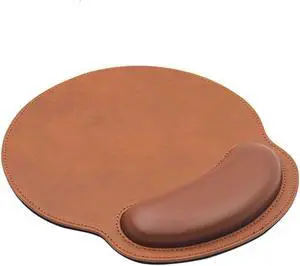 Ergonomic PU Leather Mouse Pad with Wrist Support,Comfort Memory Foam,Waterproof SurfaceNon- Slip Rubber Base for Computer Laptop & Mac,Lightweight Rest for Home,Office & Travel (Brown) Ergonomic PU Leather Mouse Pad with Wrist Support,Comfort Memory Foam,Waterproof SurfaceNon- Slip Rubber Base for Computer Laptop & Mac,Lightweight Rest for Home,Office & Travel (Brown)