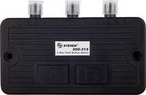 STEREN Network Switch - Coax Splitter 2 Way - Antenna Splitter - Manual Transfer Switch - Coax Cable Splitter 2 Way - Coaxial Cable Adapter for TV - 2 Way Coax AB Switch for TV - 1 Pack 200-315 STEREN Network Switch - Coax Splitter 2 Way - Antenna Splitter - Manual Transfer Switch - Coax Cable Splitter 2 Way - Coaxial Cable Adapter for TV - 2 Way Coax AB Switch for TV - 1 Pack 200-315