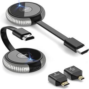 Wireless HDMI Transmitter and Receiver 4K, Streaming Media Video/Audio/File HDMI Wireless Extender 5G Kit for Laptop, Camera, Cable Box, Netfix, PS5, Phone to Monitor, Projector, HDTV 165FT
