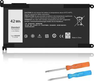 42Wh WDX0R Laptop Battery for Dell Inspiron 13 15 5000 7000 Series 13 7378 7375 7368 5378 5379 5368 15 5567 7573 7579 7569 5568 5570 5578 5775 5579 7560 7570 17 5765 5767 5770 Series WDXOR P58F P69G