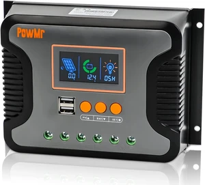 80A PWM Solar Charge Controller, 12V-48V Auto with Dual USB & LCD for AGM, Gel, Flooded & Lithium 80A PWM Solar Charge Controller, 12V-48V Auto with Dual USB & LCD for AGM, Gel, Flooded & Lithium