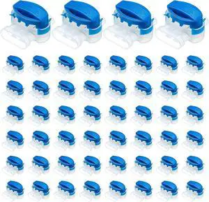 TOODOO 60 Pcs 3 Way Wire Connectors Locks Electrical IDC 314-box Wire Self-Stripping Pigtail Connectors for 22-14 AWG Cables Robotic Lawn Mowers Irrigation Application TOODOO 60 Pcs 3 Way Wire Connectors Locks Electrical IDC 314-box Wire Self-Stripping Pigtail Connectors for 22-14 AWG Cables Robotic Lawn Mowers Irrigation Application