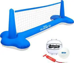 GoSports Splash Net Air, Inflatable Pool Volleyball Game - Includes Floating Net, Water Volleyballs and Ball Pump GoSports Splash Net Air, Inflatable Pool Volleyball Game - Includes Floating Net, Water Volleyballs and Ball Pump