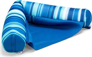 Big Joe Noodle Sling No Inflation Needed Pool Seat with Armrests, Blurred Blue Double Sided Mesh, Quick Draining Fabric, 3 feet Big Joe Noodle Sling No Inflation Needed Pool Seat with Armrests, Blurred Blue Double Sided Mesh, Quick Draining Fabric, 3 feet