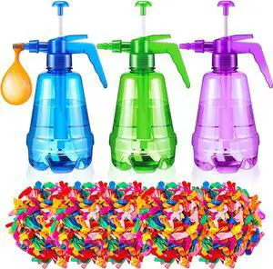 Junkin 3 Pcs Water Balloon Pump with 1000 Balloons, Balloon Filler 3 in 1 Air and Inflator Portable Filling Pumping Station for Summer Themed Parties Water Fight, Random Color Junkin 3 Pcs Water Balloon Pump with 1000 Balloons, Balloon Filler 3 in 1 Air and Inflator Portable Filling Pumping Station for Summer Themed Parties Water Fight, Random Color