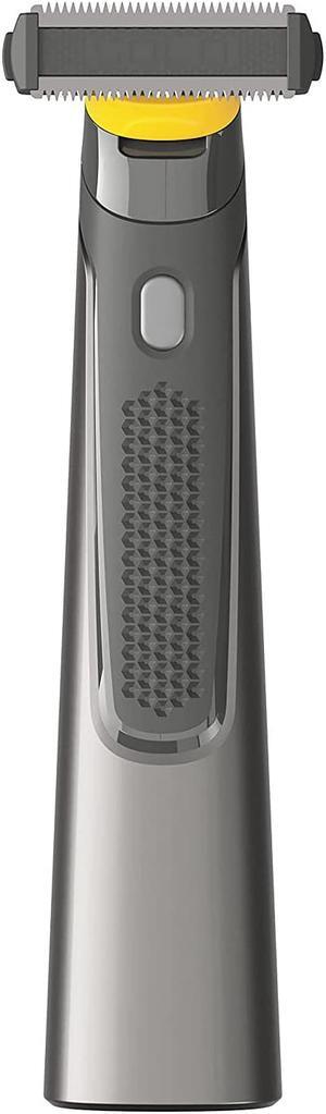 MicroTouch SOLO Titanium, Rechargeable Beard & Body Razor that Trims, Edges, Shaves, and Grooms