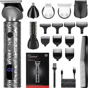 Hatteker Beard Trimmer Kit for Men Professional Hair Clipper T-Blade Beard Hair Shaver Nose Trimmer Hair Cutting Kit Body Grooming Kit Cordless 6 in 1 Hatteker Beard Trimmer Kit for Men Professional Hair Clipper T-Blade Beard Hair Shaver Nose Trimmer Hair Cutting Kit Body Grooming Kit Cordless 6 in 1