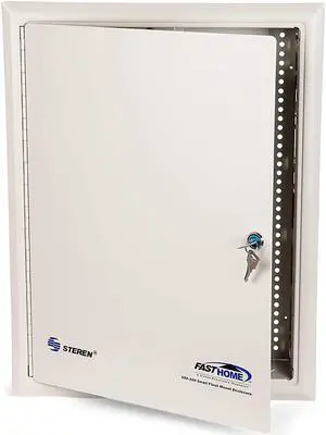 Structured Media Enclosure Accessories - Structured Wiring Cabinet - Structured Wiring Enclosure - Structured Media Cabinet - Structured Media Center - Fasthome Flush Mount Enclosure - STEREN 19"
