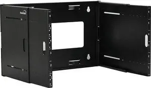 Navepoint 6U Wall Mount Bracket Extendable Network Equipment Rack Threaded Standard 19 Inch