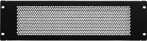 Navepoint 3U Blank Rack Mount Panel Spacer with Venting for 19-Inch Server Network Rack Enclosure Or Cabinet Black