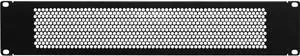Navepoint 2U Blank Rack Mount Panel Spacer with Venting for 19-Inch Server Network Rack Enclosure Or Cabinet Black