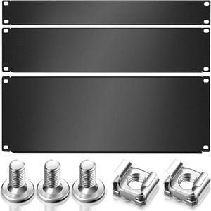 3 Pieces 1U,2U,4U Blank Panel Metal Rack Mount Filler Panel Mount Panel Spacer 19 Inches Rack Blanking Panel Kit for Enclosure Server Rack Cabinet Black, Welcome to consult